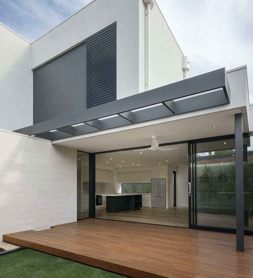 Exterior of a modern house